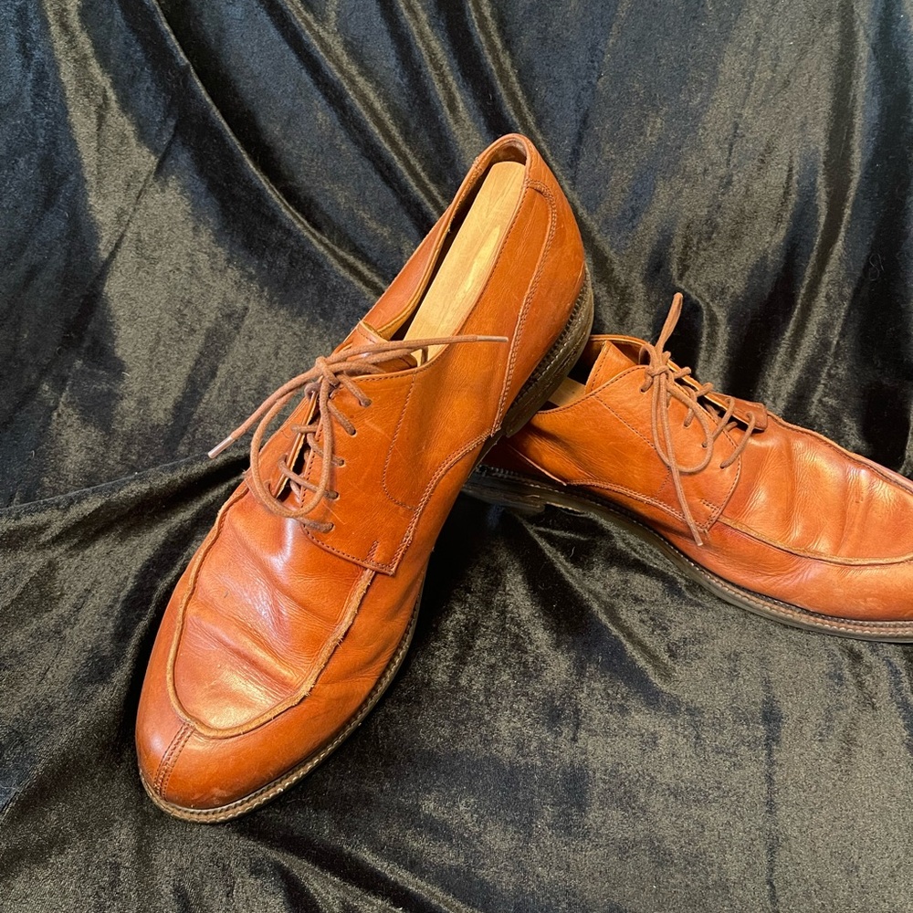 Johnston & Murphy Tan Leather Oxfords